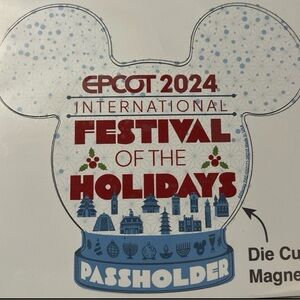 Disney Parks International Festival of the Holidays EPCOT Passholder Magnet